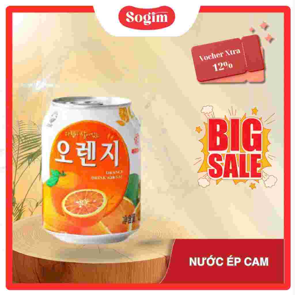 NƯỚC CAM JIUR dạng lon 238ml/Lon